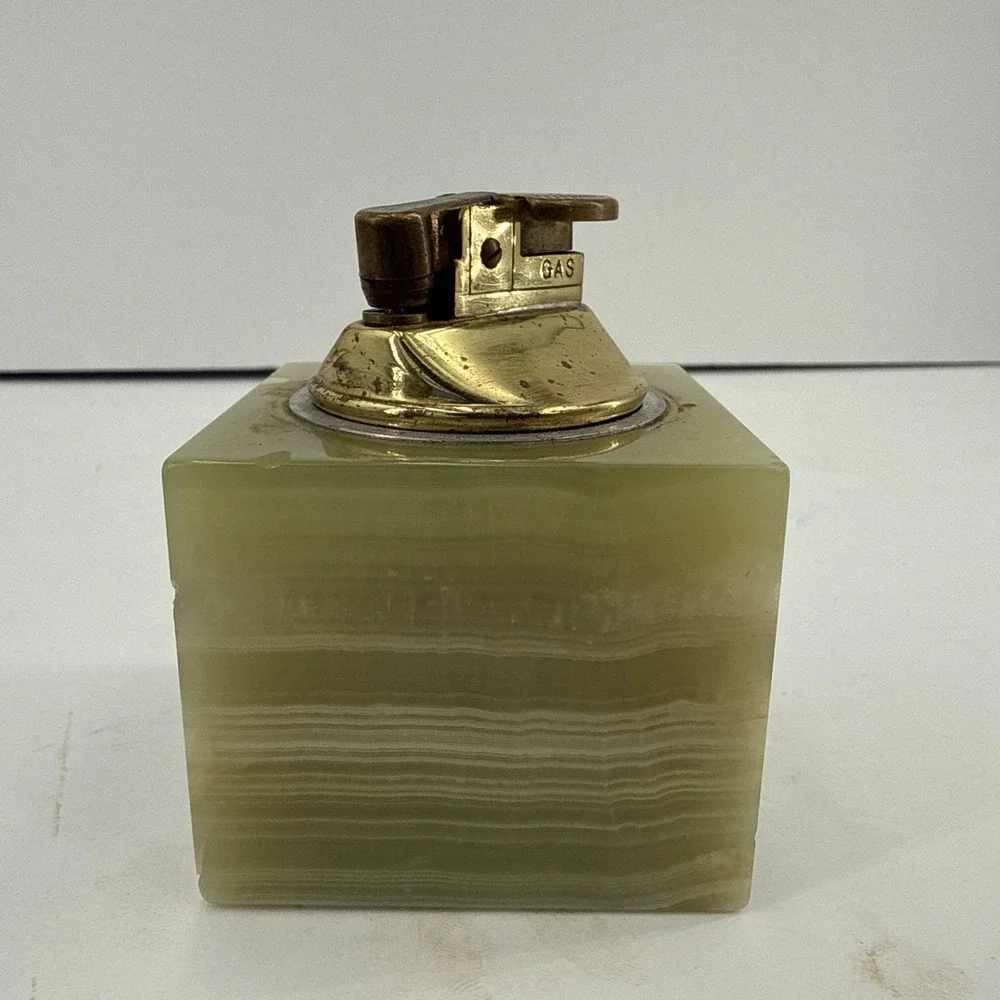 Ronson Onyx Mid Century Table Lighter Made in England Vintage